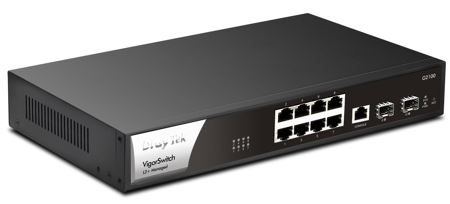 DrayTek VigorSwitch G2100 8 ports Gb Layer2 managed