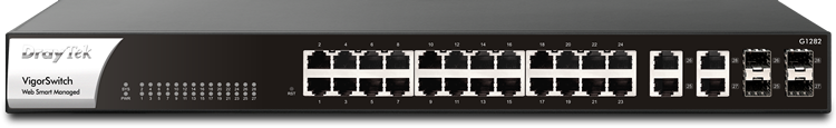DrayTek VigorSwitch G1282 24Gb+4xCombo ws