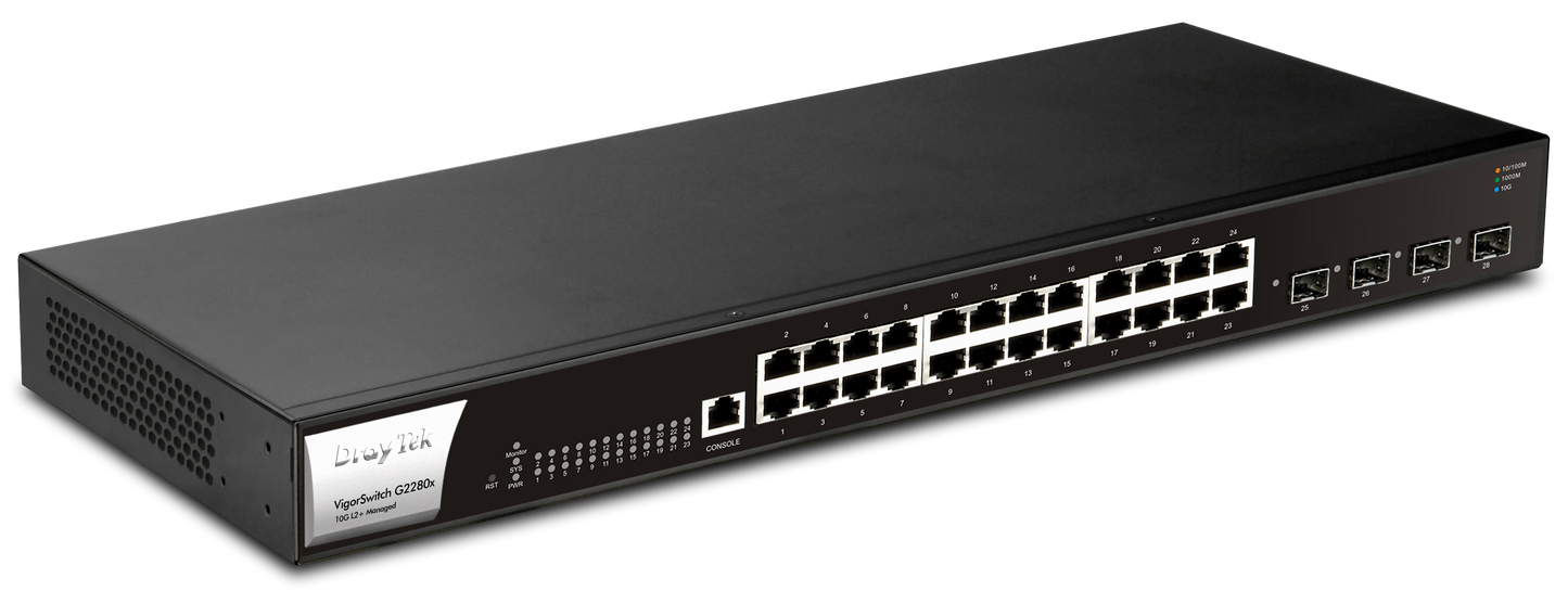 DrayTek Vigor Switch G2280x 4 STP/24Gb L2+