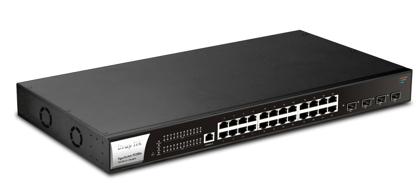 DrayTek Vigor Switch P2280x 4 STP/24Gb L2+