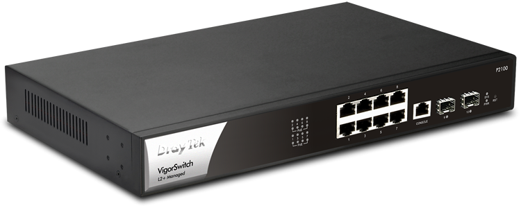 DrayTek VigorSwitch P2100 8 ports Gb/L2 PoE managed